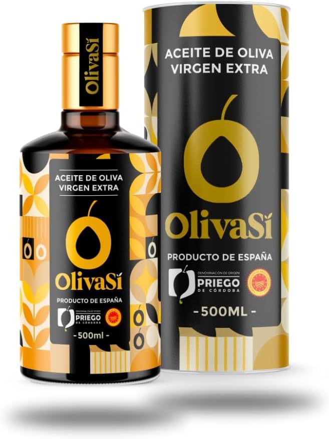 OLIVA SÍ - Aceite de Oliva Virgen Extra 500ml con D.O.P. Priego de Córdoba Ecológico